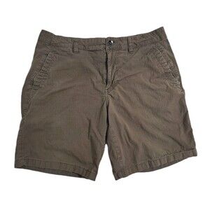 Mountain Hardwear Shorts Men's 32 Brown Ripstop Utility Pockets Outdoor Work